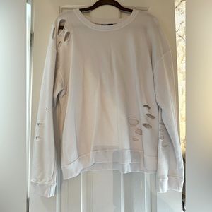 Mono b distressed sweatshirt